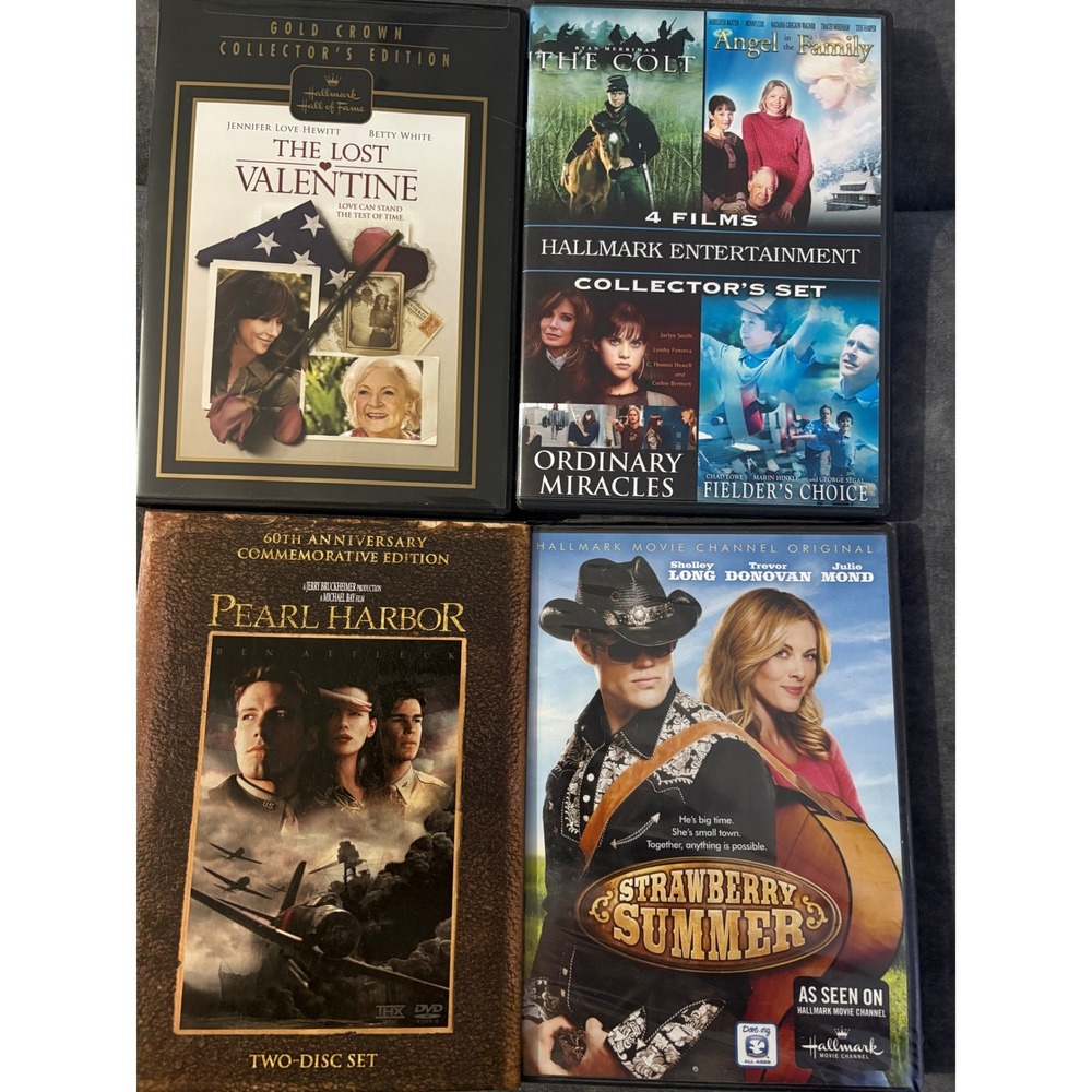 Hallmark Movie DVD Bundle The Lost Valentine Strawberry Summer 7 Film